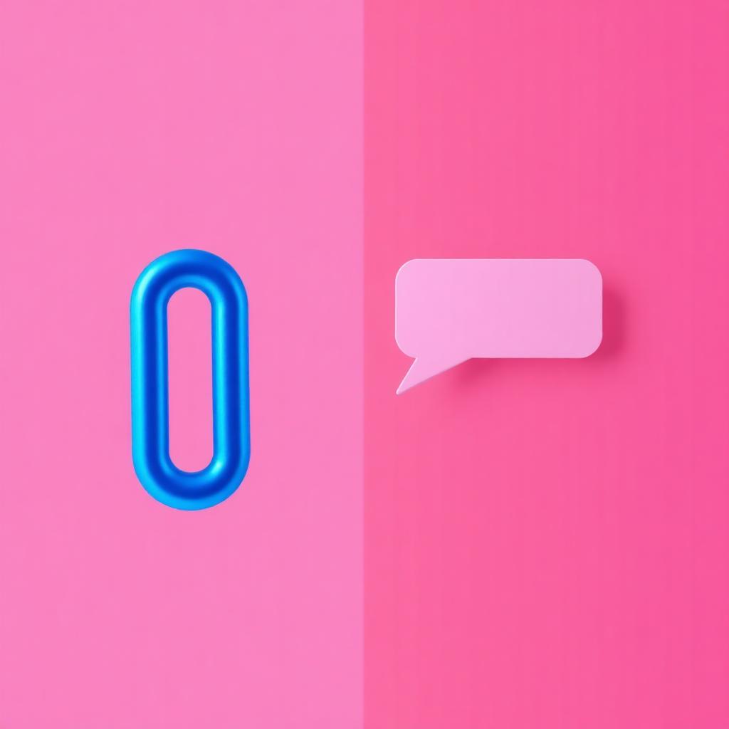 Split view of classic SEO blue link versus an AI chat answer bubble
